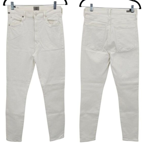 Citizens Of Humanity Chrissy Uber High Rise Skinny Jeans 30 White Stretch City - Picture 2 of 16